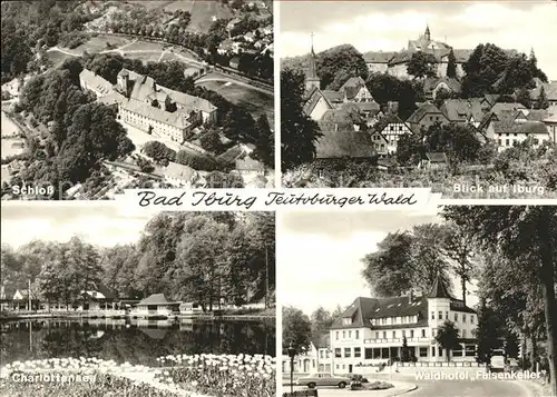 Iburg Teutoburger Wald Waldhotel Felsenkeller Charlottensee Schloss Kat. Hoerstel