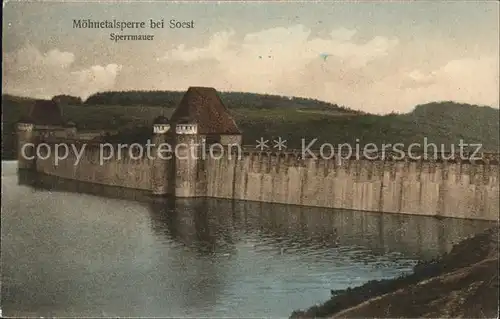 Moehnetalsperre Soest Sperrmauer Kat. Sundern (Sauerland)