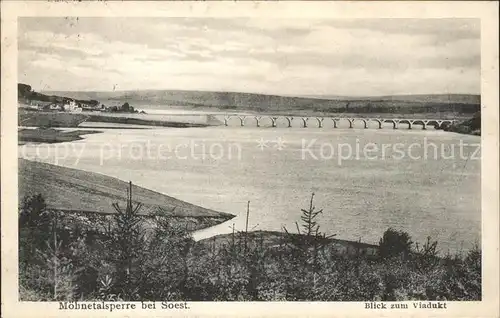 Moehnetalsperre Soest Viadukt  Kat. Sundern (Sauerland)