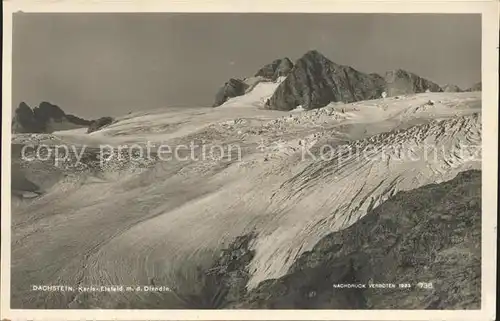 Dachstein Gebirge Eisfeld mit den Dirndln Kat. Oesterreich