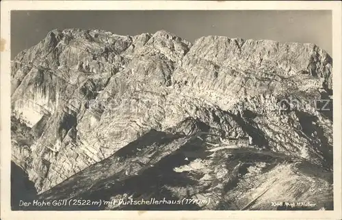Purtscheller Haus Hoher Goell Schutzhuette Berchtesgadener Alpen Serie Deutsche Heimatbilder Huber Karte Nr. 1048 Kat. Berchtesgaden