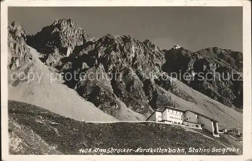 Nordkettenbahn Innsbruck Luftseilbahn Bergbahn Station Seegrube Kat. Innsbruck