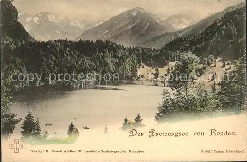 Freibergsee Bergsee mit Alpenpanorama Kat. Oberstdorf