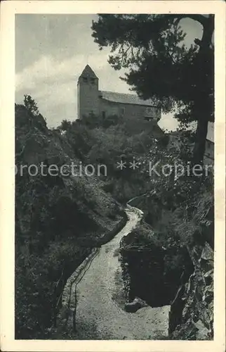 Kaernten Sonniger Weg des Wanderers Kirche Kat. Villach