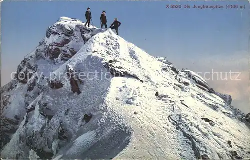 Grindelwald Jungfrauspitze Berner Alpen Bergsteiger Kat. Grindelwald