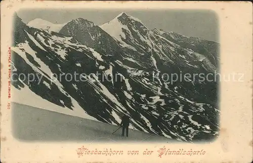 Wiesbachhorn Blick von der Pfandlscharte Kat. Oesterreich