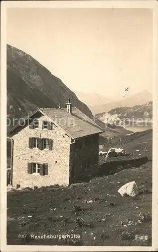 Ravensburgerhuette Schutzhuette am Spuller See Lechquellengebirge Kat. Oesterreich