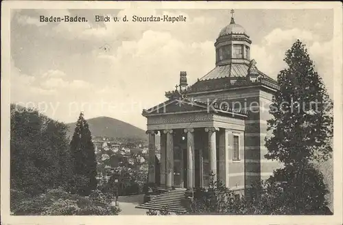 Baden Baden Stourdza Kapelle Kat. Baden Baden