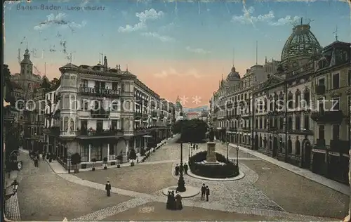 Baden Baden Leopoldsplatz Kat. Baden Baden