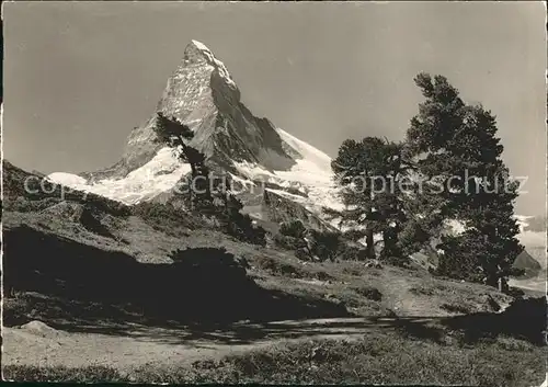 Zermatt VS Riffelalp Matterhorn Walliser Alpen Kat. Zermatt