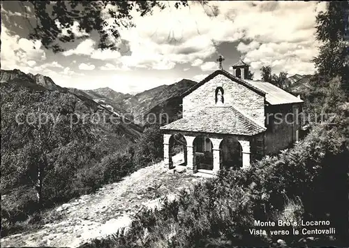 Locarno Monte Bre Vista verso le Centovalli Kapelle / Locarno /Bz. Locarno