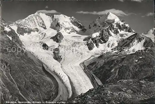 Fuorcla Surley Berninagruppe Gletscher Gebirgspanorama Kat. Surlej Fuorcla