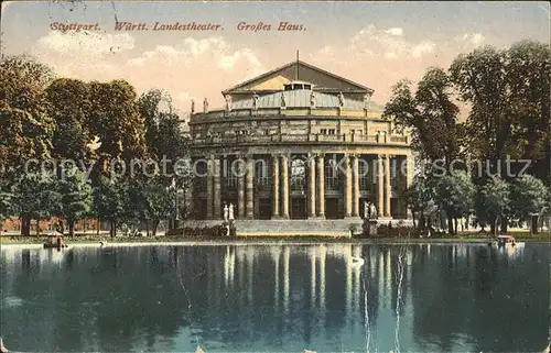 Stuttgart Wuertt. Landestheater Grosses Haus Kat. Stuttgart