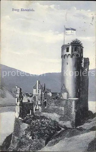 Burgruine Ehrenfels Bingen  Kat. Bingen am Rhein