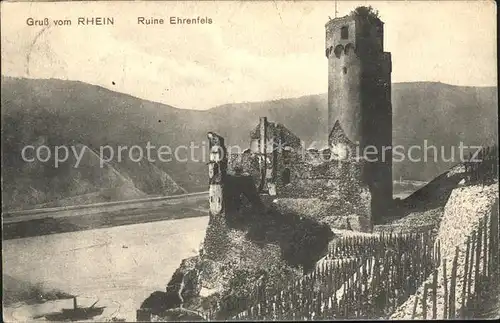 Ehrenfels Bingen Rhein Dampfer Kat. Bingen am Rhein