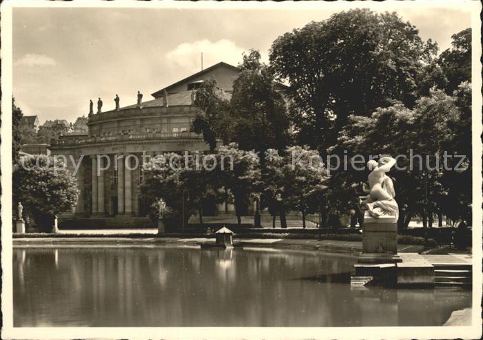 Stuttgart Staatstheater Grosses Haus Anlagensee Kat Stuttgart Nr