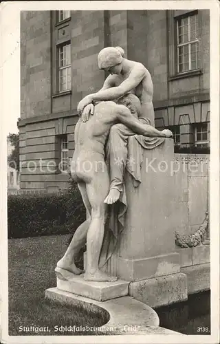 Stuttgart Schicksalsbrunnen Leid Kat. Stuttgart