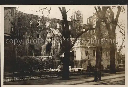 Stuttgart Zerstoertes Gebaeude Kat. Stuttgart