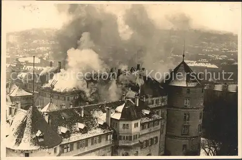 Stuttgart Haeuserbrand Kat. Stuttgart