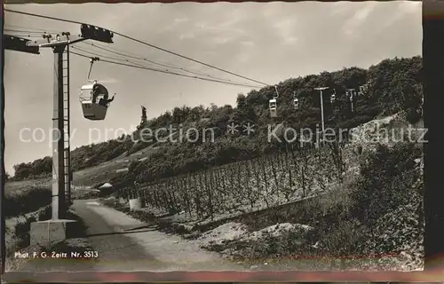 Foto Zeitz F.G. Nr. 3513 Seilbahn Ruedesheim am Rhein Kat. Berchtesgaden