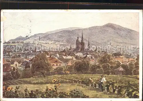 Neustadt Haardt Serie Pfaelzer Heimatbilder Kuenstlerkarte Aug. Croissant Kat. Neustadt an der Weinstr.