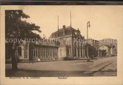 Neustadt Haardt Bahnhof Kat. Neustadt an der Weinstr.