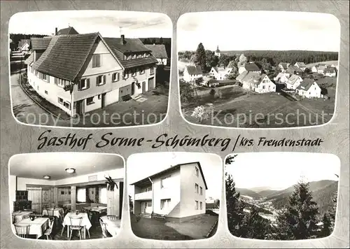 Schoemberg Freudenstadt Gasthaus Sonne mit Gaestehaus Kat. Seewald