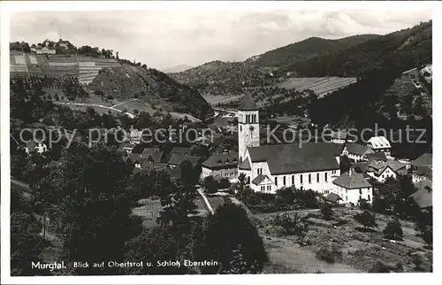 Schloss Eberstein Blick Obertsrot  Kat. Gernsbach