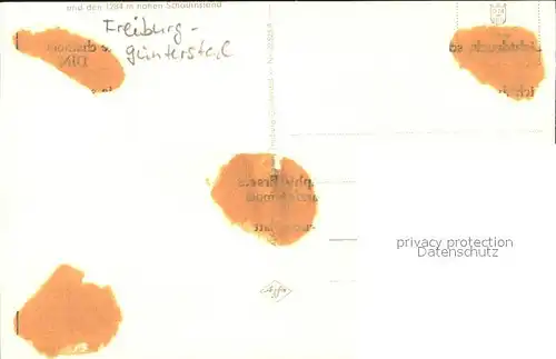 Guenterstal Freiburg Schauinsland / Freiburg im Breisgau /Breisgau-Hochschwarzwald LKR