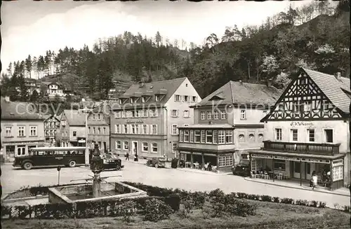 Bad Berneck Marktplatz Bus Kat. Bad Berneck Fichtelgebirge