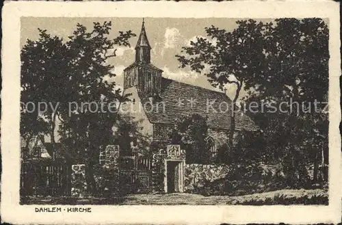 Dahlem Berlin Kirche / Berlin /Berlin Stadtkreis