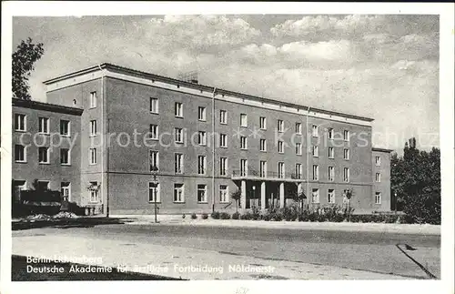 Lichtenberg Berlin Deutsche Akademie aerzliche Fortbildung Noeldnerstrasse / Berlin /Berlin Stadtkreis