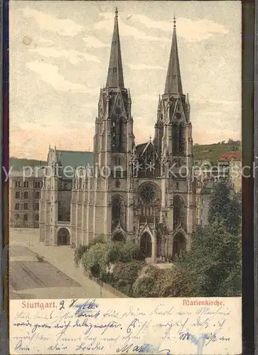 Stuttgart Marienkirche Kat. Stuttgart