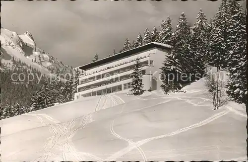 Riezlern Kleinwalsertal Vorarlberg Kuranstalt Dr Backer Hochgebirgsklinik Kat. Mittelberg