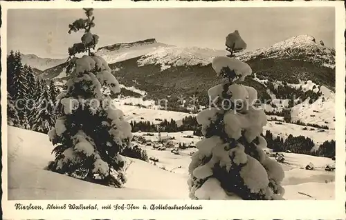 Riezlern Kleinwalsertal Vorarlberg mit Gross Ifen und Gottesackerplateau Kat. Mittelberg