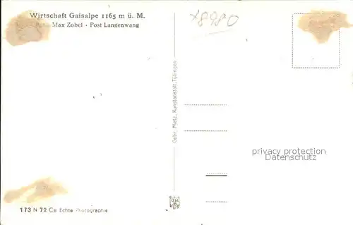 Gaisalpe mit Rubihorn und Nebelhorngruppe