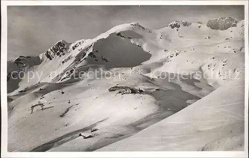 Nebelhorn Gipfel mit Edmund Probst Haus und Bergstation Kat. Oberstdorf