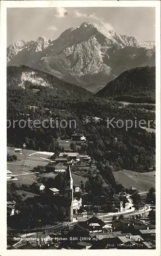 Schellenberg Berchtesgaden mit Hohem Goell