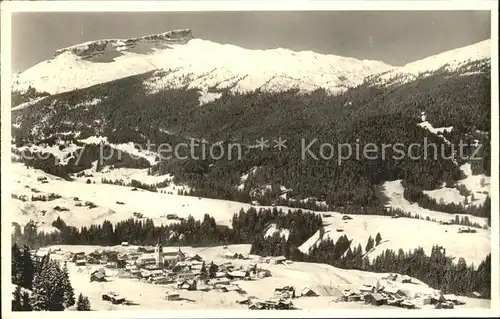 Riezlern Kleinwalsertal Vorarlberg mit Hoch Ifen und Gottesackerplateau Kat. Mittelberg