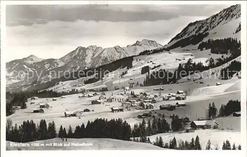 Riezlern Kleinwalsertal Vorarlberg mit Nebelhorn Kat. Mittelberg