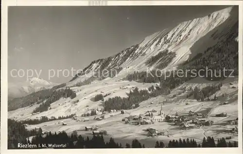 Riezlern Kleinwalsertal Vorarlberg Totalansicht Kat. Mittelberg