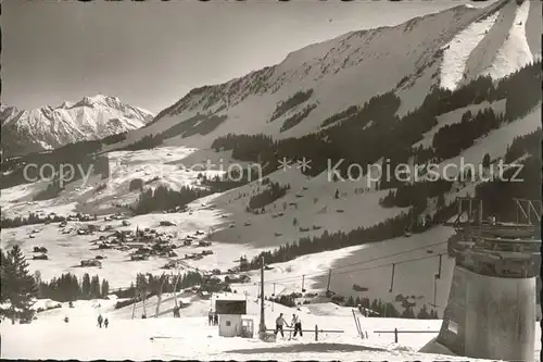 Riezlern Kleinwalsertal Vorarlberg Parsenn Skilift Bergstation Kat. Mittelberg