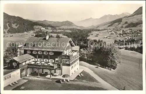 Hirschegg Kleinwalsertal Vorarlberg Petersen Haus Nebelhorngruppe Schnippenkopf Kat. Mittelberg