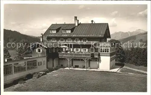 Hirschegg Kleinwalsertal Vorarlberg Waldemar Petersen Haus Rubihorn Nebelhorn Kat. Mittelberg