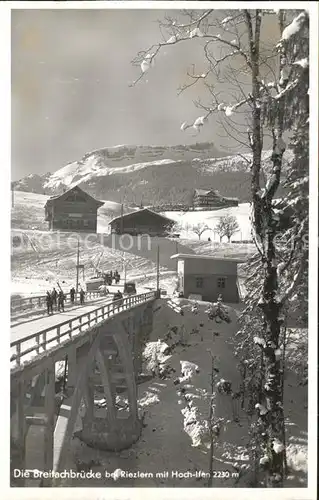 Breitachklamm Bruecke Riezlern Hoch Ifen Kat. Oberstdorf