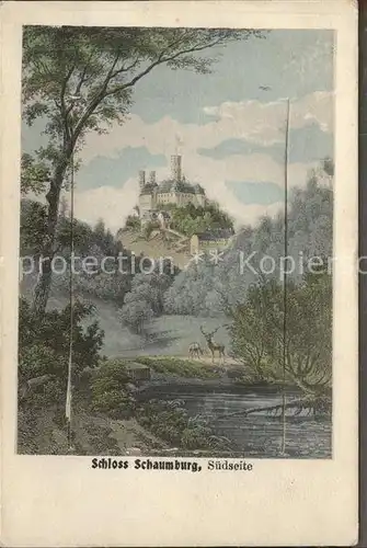 Schloss Schaumburg Balduinstein Kuenstlerkarte / Balduinstein /Rhein-Lahn-Kreis LKR