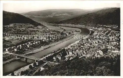 Eberbach Neckar Totalansicht Neckarbruecke