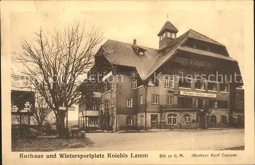 Lamm Kniebis Kurhaus  / Freudenstadt /Freudenstadt LKR