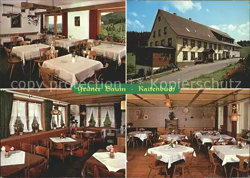 Raitenbuch Lenzkirch Gasthaus Pension Gruener Baum Kat. Lenzkirch