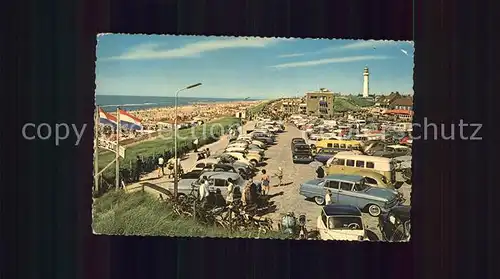 Egmond aan Zee Strand Promenade Autos Kat. Niederlande